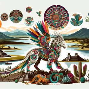 Legendary Mesoamerican Creature in Texcoco, Mexico