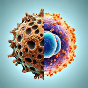 Oxidized vs. Healthy Human Cell Comparison