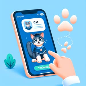 Friendly Educational Cat Trainer for Smartphone App