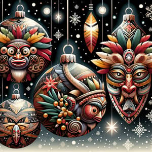 Traditional Papua New Guinea Christmas Ornaments Wallpaper