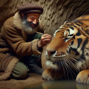 Chalak Lomri Draws Whiskers on a Sleeping Tiger - Magical Encounter