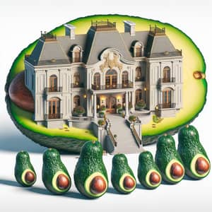 Avocado Mansion: Wealthy Avocado-shaped Home with Six Visitors