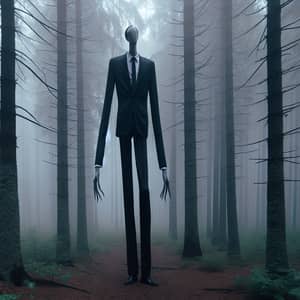 Eslenderman: Tall, Thin, Faceless Figure in Dark Suit