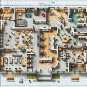 Modern Office Floor Plan for Productivity & Collaboration
