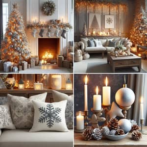 Chic Rustic Holiday Living Room Transformation | Festive Decor