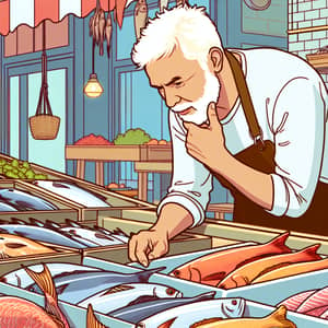 Fresh Fish Market: Intriguing Variety of Seafood Displayed