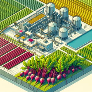 3D Map of Beet Production and Juice Extraction