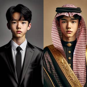 Korean Boy Transforming into Saudi Prince | Before & After
