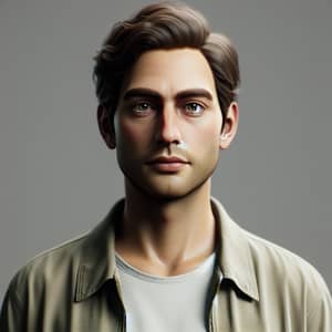 Hyper-Realistic Human Being | Standing Posture, Neutral Expression