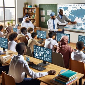 African School Computer Study: Classroom Learning Session