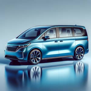 Sleek Blue Minivan by LOOP Motors | Stylish Design