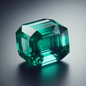 Large Clear Uncut Emerald - Beautiful Deep Green Color