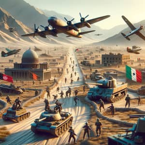 World War 3 Conflict: Afghanistan vs Cameroon in Herat