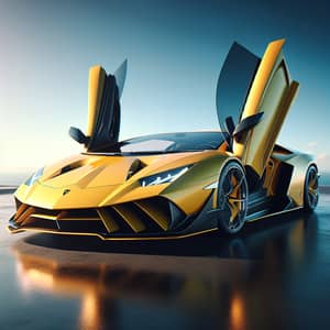 Vivid Yellow High-Performance Sports Car | Luxury Design
