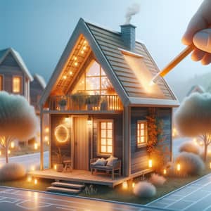 Futuristic Tiny House: Cozy Warmth in Innovative Harmony