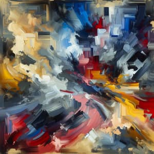 Abstract Oil Painting | Transplantation Concept | Modern Art Style
