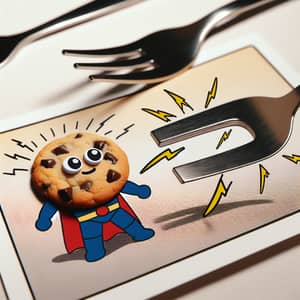 Meet Bruh the Chocolate Chip Cookie - Tiny Superhero Vs Utensil Magnet Villain