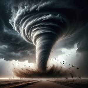 Powerful Tornado - A Majestic Weather Phenomenon