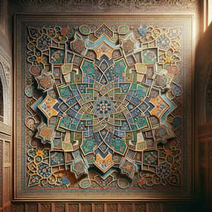 Intricately Designed Mosque Mosaic Art | Geometric Patterns