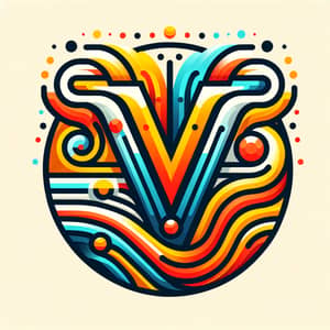 Bright & Creative Brand Logo Design | Vivid 'V' Element