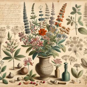 Aromatic Plants Botanical Drawings | Vintage Illustrations