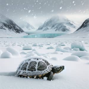 Alaska Turtle in Frozen Tundra | Perseverance in Harsh Environment