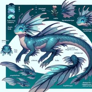 Cerulean Water-Type Creature | Aquatic Fantasy World