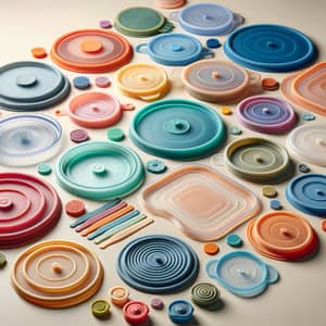 Flexible Silicone Lids for Airtight Sealing | Variety of Colors & Sizes