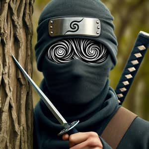 Mysterious Ninja with Whirlpool Eyes | Unique Design