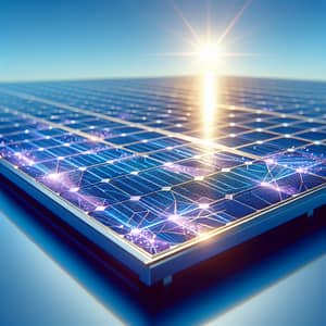 Blue and Purple Solar Photovoltaic Panel | Solar Energy