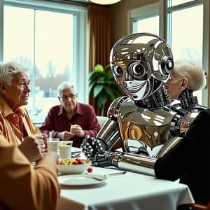 Photo-Realistic Robotic Assistant in Assisted Living Space