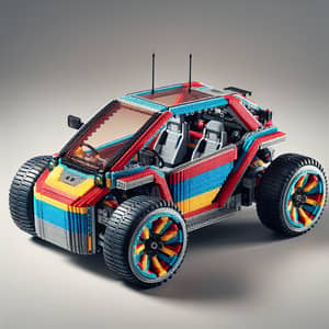 Intricately Designed LEGO Toy Car | Colorful Aerodynamic Vehicle