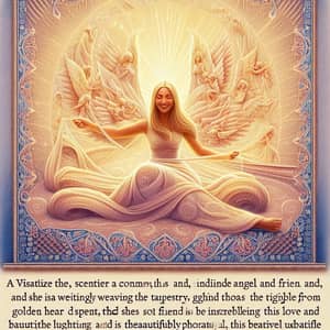 Golden Hearted Angel Weaving Life's Tapestry | Middle-Eastern Theme