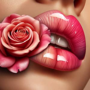 Bloomed Rose Lips - Capturing Irresistible Beauty & Allure