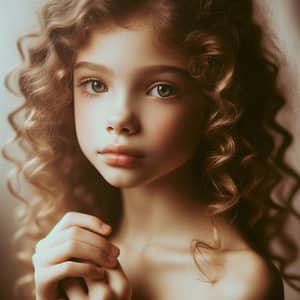 Young Caucasian Girl Portrait | Innocent Fairytale Imagery
