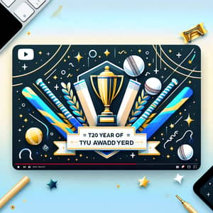 T20 Year of the Award - Celebratory Cricket Theme Design