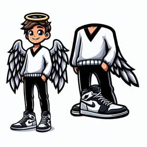 Angel Gaming Channel Avatar with Jordan 1 Sneakers