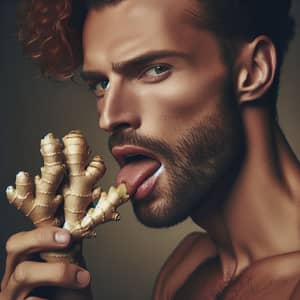 Man Eating Ginger: Benefits and Tips for Digestive Health