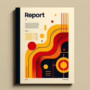 Professional A4 Landscape Report Cover Page Design