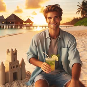 21-Year-Old Male Enjoying Tropical Beach Holiday