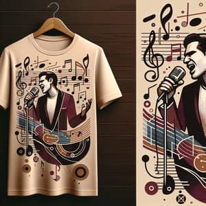 Male Singer Graphic T-Shirt | Soulful Acoustic Vibes