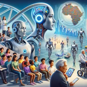 Futuristic AI Technology: Robots in Education, Healthcare, and Construction