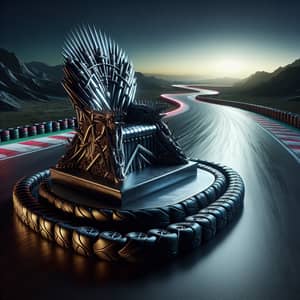Futuristic Throne of Kart Racing Tyres | Fantasy Design