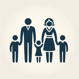 Symbolic Family of 5 Icon for Strong Unity | Website Name
