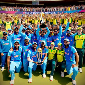 India's Diverse Victory Captured: Cricket World Cup Celebrations