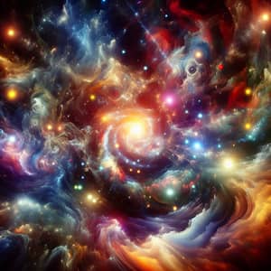 Galactic Exploration: Abstract Cosmic Spectacle
