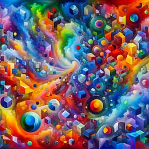 Vibrant Abstract Shapes: A Symphony of Colors