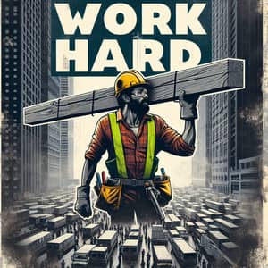 Work Hard, Gritty and Determined - Motivational Poster