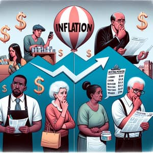 Impact of Inflation on Everyday People: Illustrative Representation