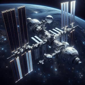 International Space Station (ISS) - Marvel of Modern Science Floating in Space